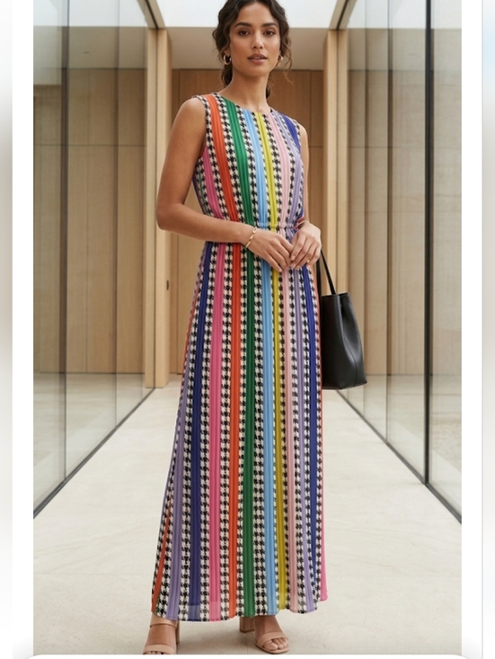 Marco bologna Dresses & Skirts - Marco Bologna Multicolor Striped Sleeveless Maxi Dress, Size S/M